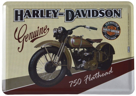 Nostalgic Art Blechpostkarte Harley Davidson Flathead